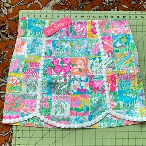 Lilly Pulitzer Lilly state of mind Patty skort size 12